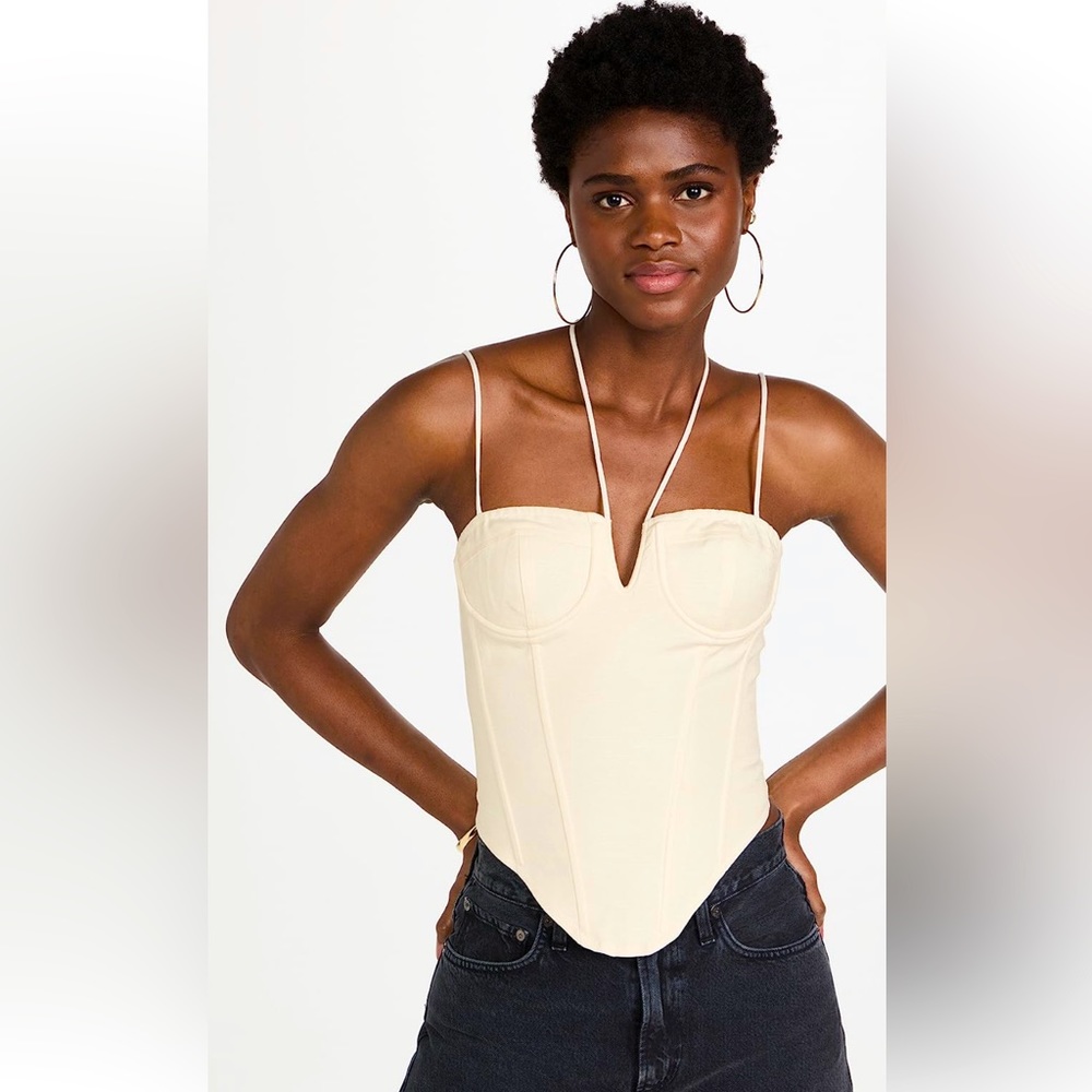 Lioness Del Gato Corset Top | Size Small | NWT | Off White